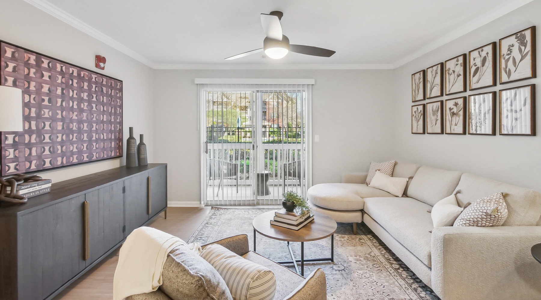 The essence of exceptional living Open space living area with natural lighting