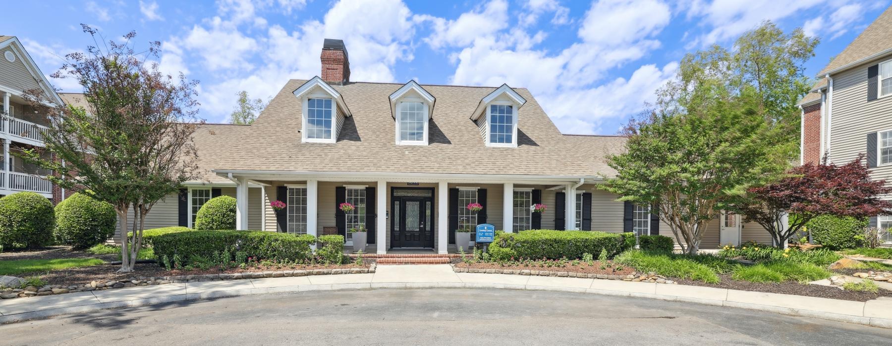 a large house with a driveway